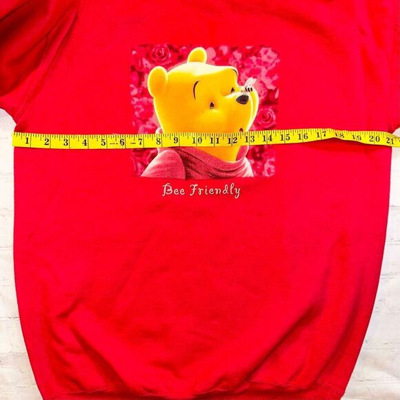 Vintage Disney Women’s M/L LS Pooh Graphic Pullover Single Stitch Sweatshirt - Picture 8 of 11